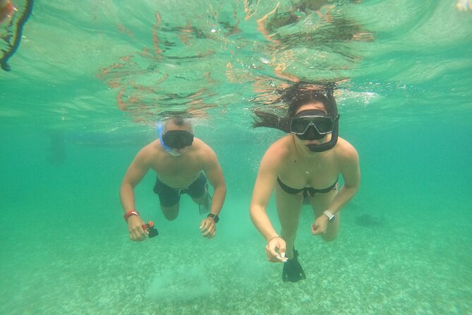 Costa Maya, snorkeling on the reef with fish, looking for turtles - Beach club time gives the tour breathing room