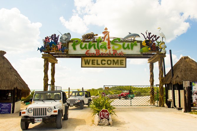 Cozumel Jeep and Snorkel Adventure with Lunch at Punta Sur Park - El Caracol and the storm warning from the Maya
