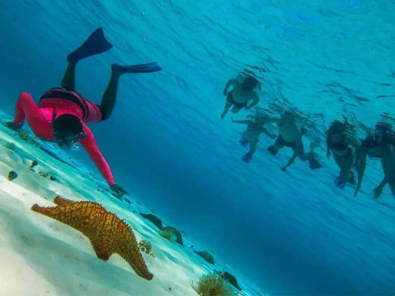 Cozumel: snorkeling on reefs + visit to "El Cielo" - Drinks, Ceviche, and the Boat Atmosphere
