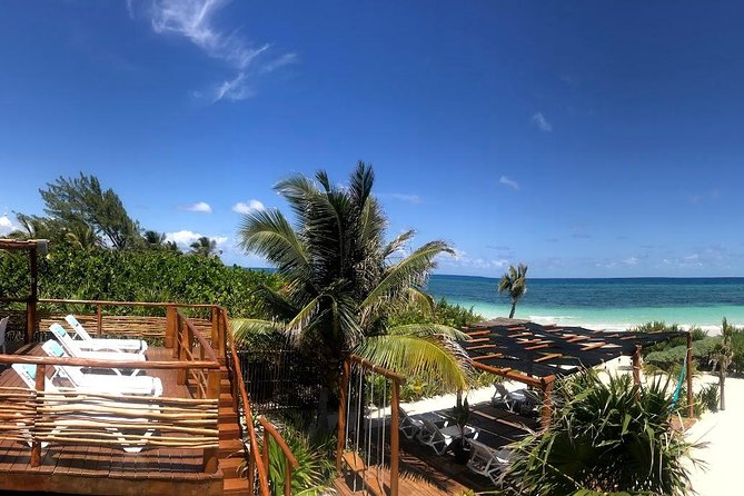 Day excursion to a PRIVATE LUXURY BEACH CLUB with transportation. - A quiet club with a private deck