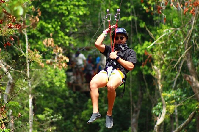Day Tour with ATV, Zipline and Cenote Adventure from Cancun - ATV trails through the jungle