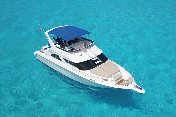 Deluxe Yacht 48FT with FlyBrige Rental in Cancun - Six and eight hours for a slower day