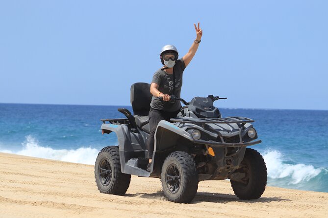 Desert 4x4 ATV Tour with Camel Ride Experience - Migriño Beach, dunes, and Pacific views