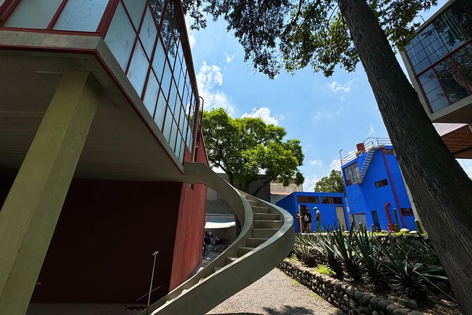 Diego Rivera Frida Kahlo Studio House Tour - O’Gorman’s Architecture Is Half the Story