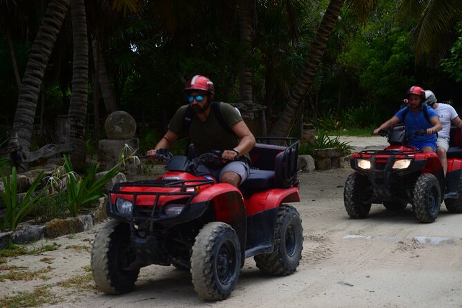 Double Atv Tour In Cozumel And Cenote Jade - Entering Jade Cenote and the underground cave