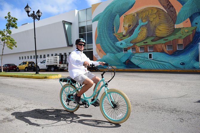 E-Bike City Tour though Cozumel & Taco Tasting Tour - San Miguel Church and the story of Cozumel