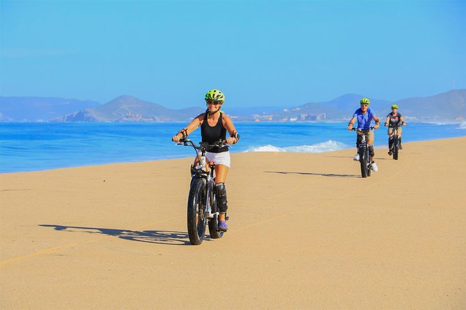 Electric Bike Beach Adventure with Tequila Tasting and Lunch - Riding an electric bike across the beach