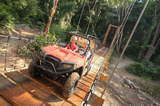 Extreme Adventure, Wildest Bridge, ATV & Ziplines - UTV power on rocky trails