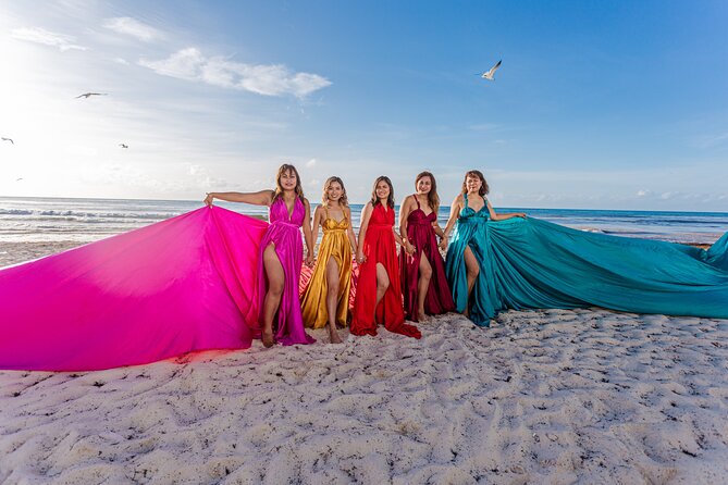 Flying dress photoshoot cancun - Receiving and using your finished photos