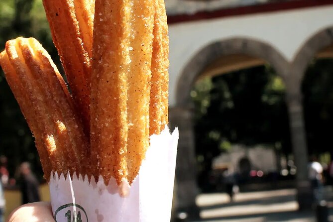 Frida Kahlo VIP [Museum Tickets Included] Walk, Markets & Churros - Jardín Centenario and the Coyote Fountain