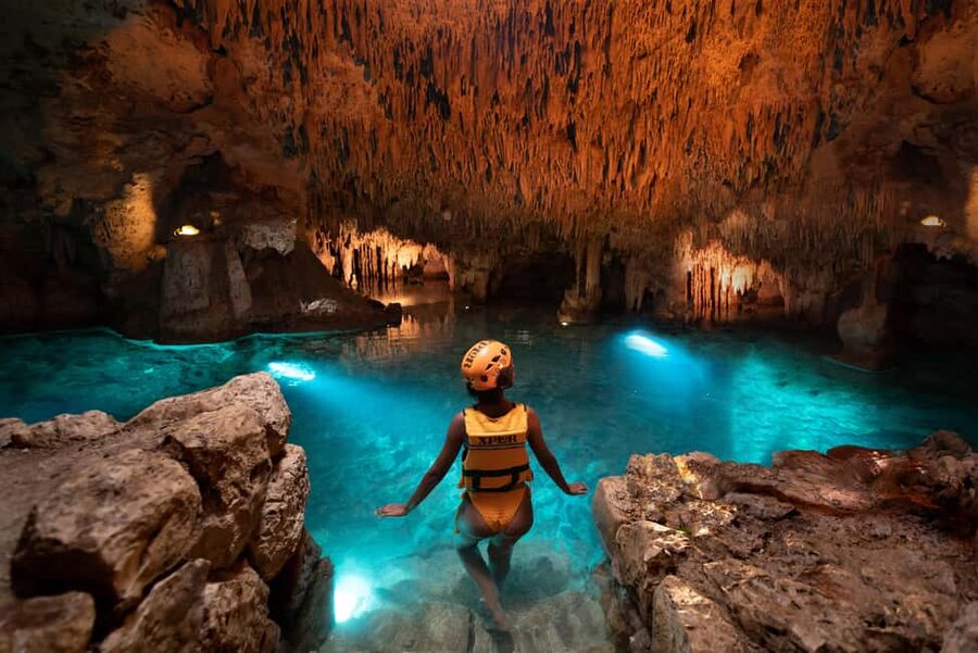From Cancun: Xplor Park Admission, Full Day - Your first look at Xplor’s cave setting