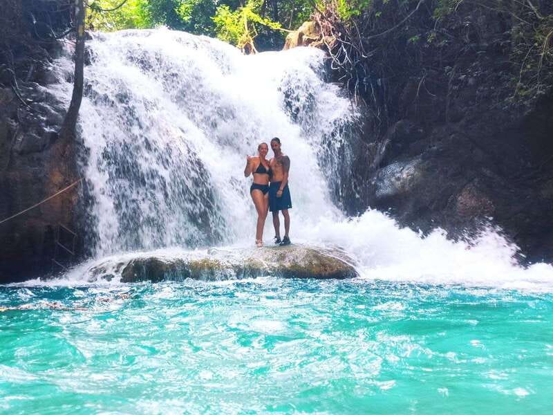 From Huatulco: Magical Copalitilla Waterfalls with Entry - Swimming, climbing, caves, and the Tarzan swing