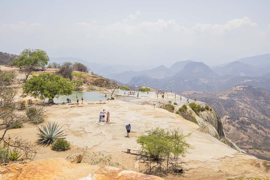 From Oaxaca de Juarez: Hierve el Agua and Mezcal Distillery - A useful note about guiding inside the park