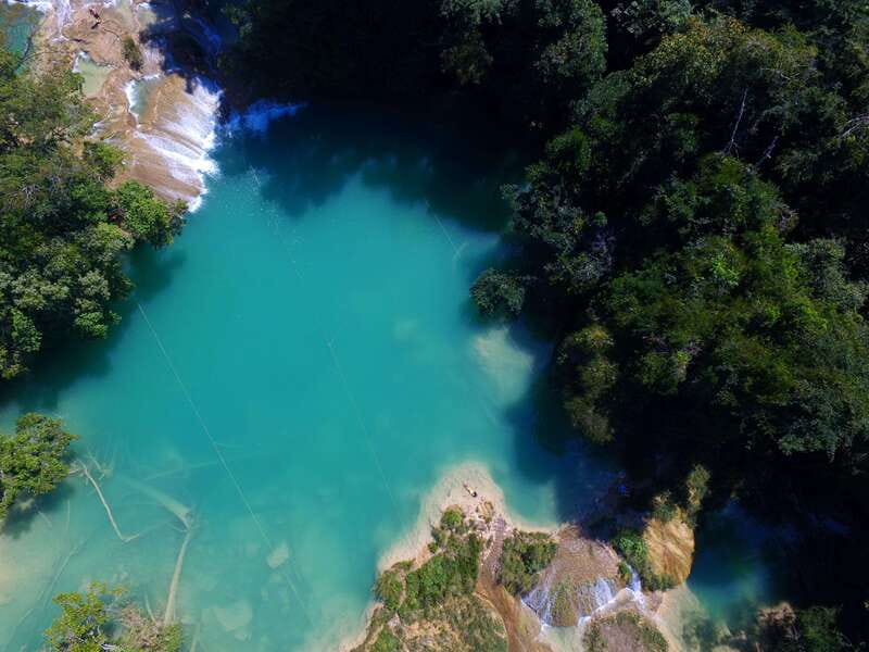From Palenque: Palenque Ruins and waterfalls Roberto Barrios - Swimming at Roberto Barrios Waterfalls
