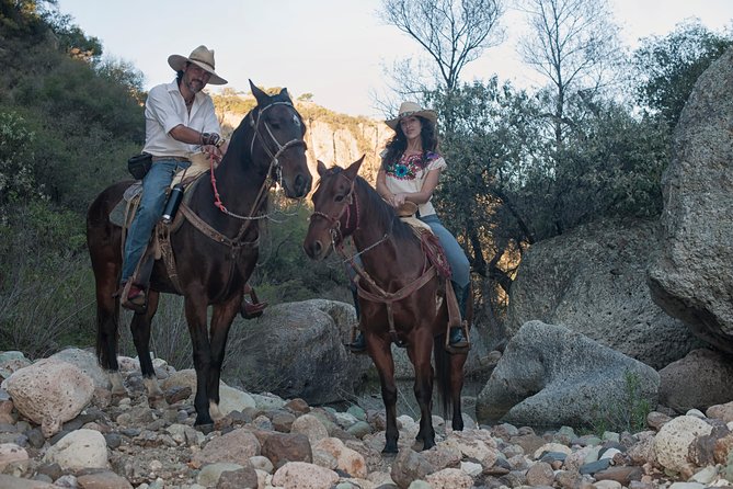 Half-Day Horseback Riding Adventure - Crossing the plains and returning below