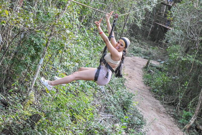 Half Day in Cancun Atvs Ziplines and Cenote Park - The ATV ride through the jungle