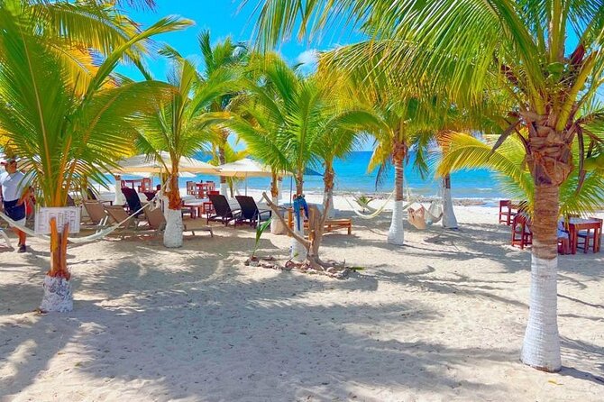 Half-Day Island Tour with Mayan Experience & Beach Break - San Martin Beach, a short stop for photos and swimming