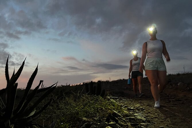 Hiking Todos Santos at Sunset - Descending after dark with headlamps