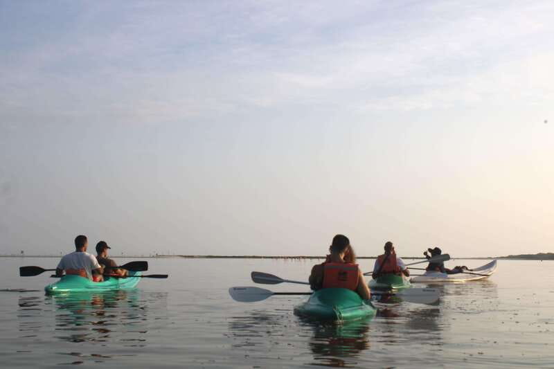 Holbox: Guided Sunrise/Sunset Kayak Tour by Mangrove Reserve - Getting set up with the guide and equipment