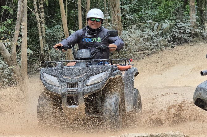 Jade Caverns and Mayan Village Cozumel ATV TOUR - Riding Cozumel’s muddy and rocky back roads