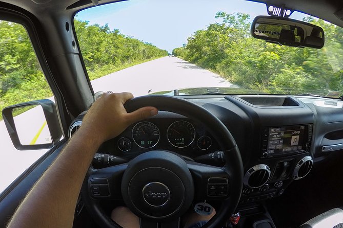 Jeep Exploration & All Inclusive Tortugas Beach Break (Private) - Pickup from the ferry, cruise port, or Cozumel lodging