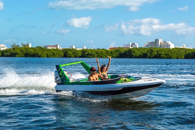 Jungle Tour adventure Cancun Speed Boat Through Mangrove - Cruising Through Nichupté Lagoon