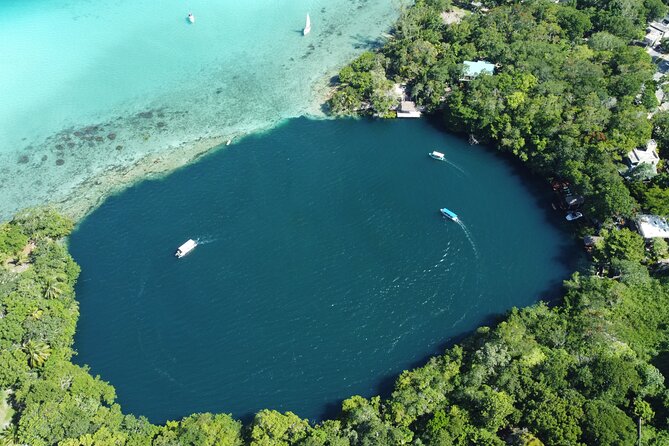 Lagoon of 7 colors from Costa Maya - Boat Tour and transportation - Cruising across the Seven Color Lagoon