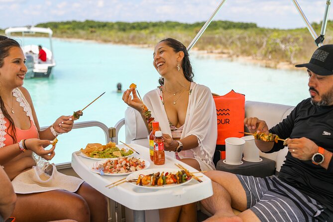 Laguna Grill - Private Boat with on-board BBQ and Drinks Included - Cenote Cocalitos and the open lagoon