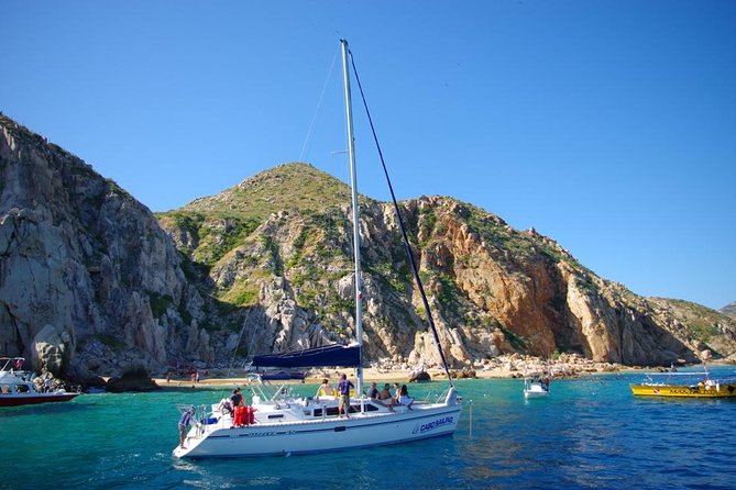 Lands End Luxury Sail and Snorkel Cruise in Cabo San Lucas - Lunch, snacks, and an open bar on the return sail