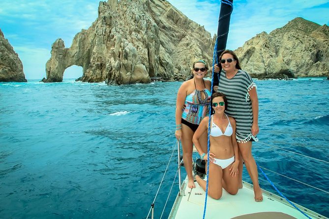 Lands End Luxury Sail and Snorkel Cruise in Cabo San Lucas - When the engine cuts and the sails rise