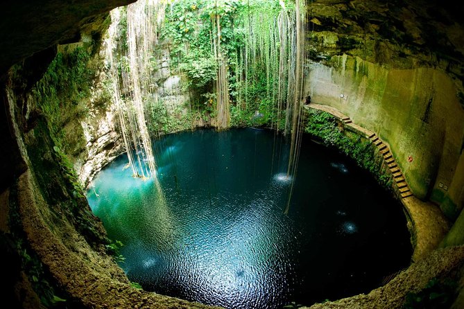 LDS Tour to Chichen Itza + Cenote - Cenote Ik Kil combines lunch and freshwater swimming