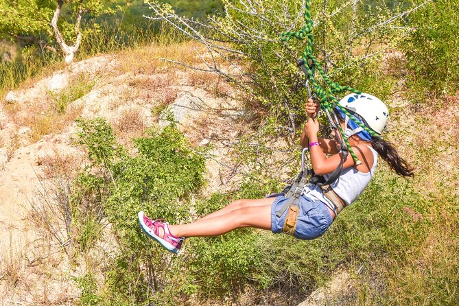 Los Cabos Costa Azul Zipline Eco-Adventure - Suspension bridge, Tarzan Swing, and the final rappel