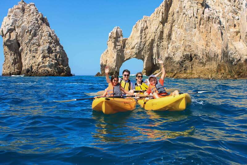 Los Cabos: Kayak to The Arch & Snorkel + Transport & Photos - Paddling toward the Arch of Cabo San Lucas
