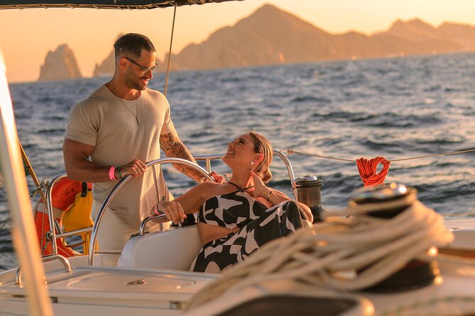 Los Cabos Luxury Sunset Sail with Light Appetizers and Open Bar - Cruising past Lover’s Beach and Divorce Beach