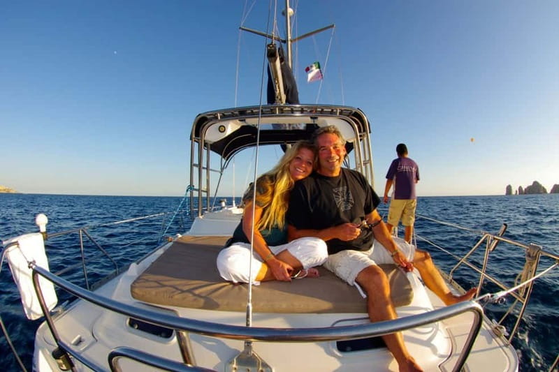 Los Cabos: Shared Sunset Sailing Cruise - When the motor stops and the sails rise