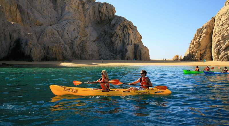 Los Cabos: The Arch and Lover's Beach Kayaking + Snorkeling - The sea lion colony and Land’s End