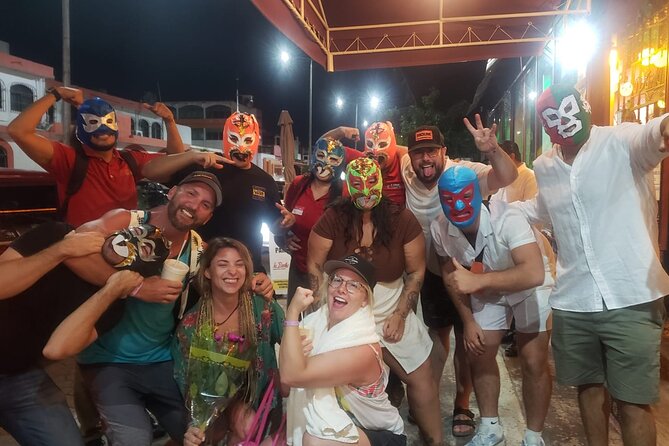 Lucha Libre, Tacos, Margaritas,Tequila and Night Market Tour - Five tequilas and two included drinks