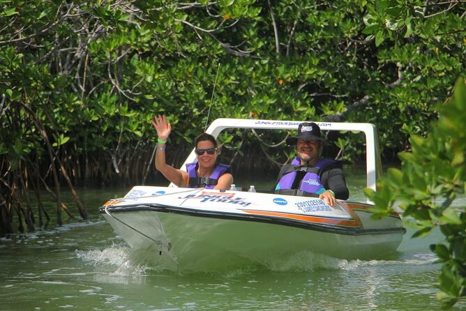 Mangrove and Lagoon Speed Boat Tour - Open water views beside Cancun’s Hotel Zone