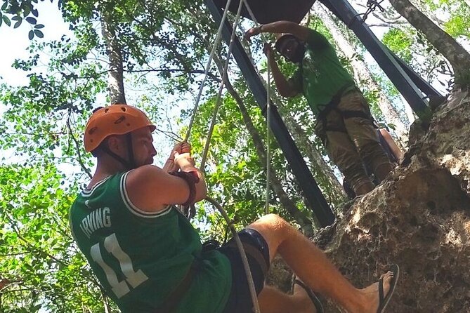 Maya Adrenaline Tulum: Cenote + 5 Ziplining + ATV Adventure - Five ziplines, with one serious highlight