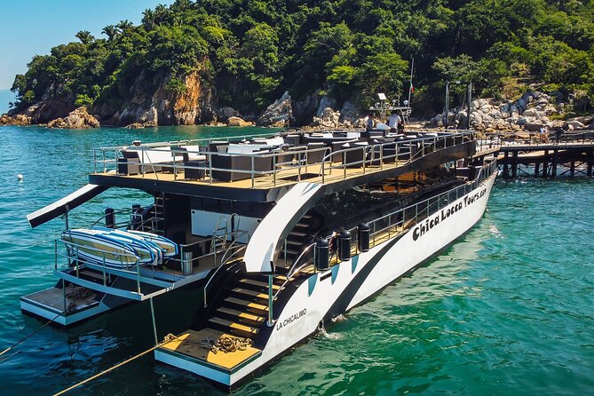 Mega Catamarans ALL INCLUSIVE Remote Paradise Beach Adventure - Choosing between water sports, pool time, and the waterfall