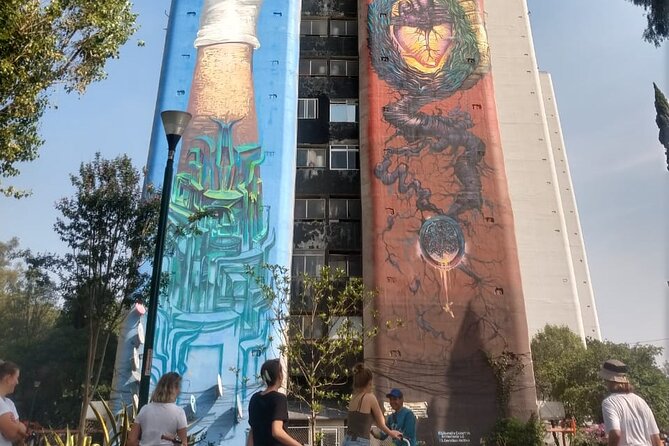 Mexico City; ART NACO : Murals & Street Art Bike Tour - Pushkin Garden and the pause near Roma