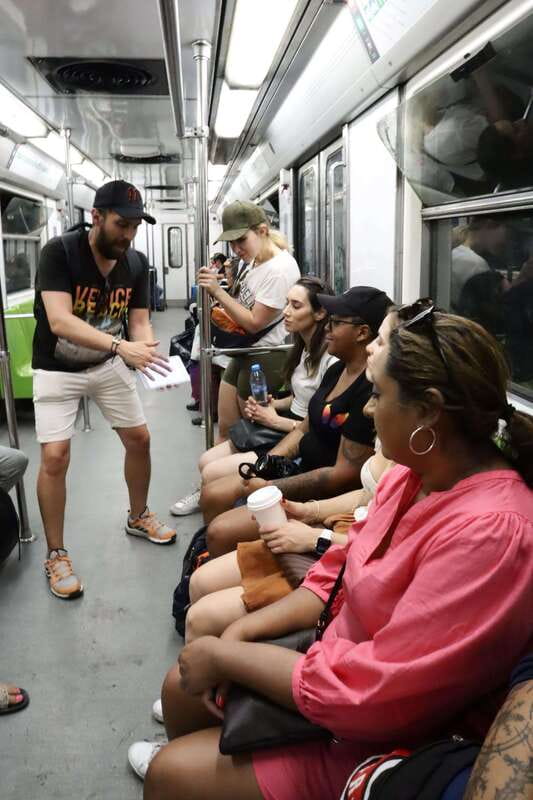 Mexico City: City Highlights Cable Car Ride w/ Taco & Tour - Taking the Metro toward Iztapalapa