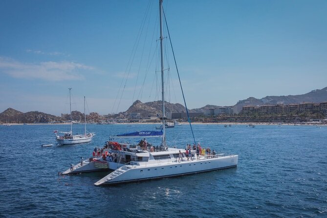 Multimillion Yacht Cabo Cruise Sunset or Snorkel Optional PICKUP! - Choosing between snorkeling and sunset