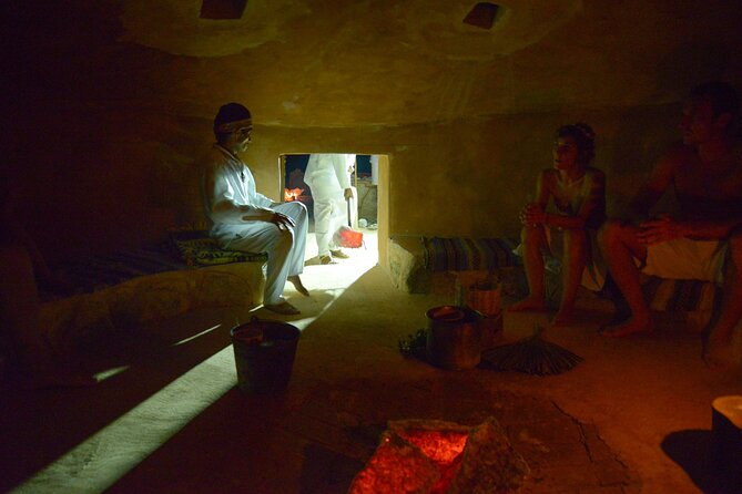 Night Mayan Temazcal Purification Ceremony - Cooling off in an illuminated cenote