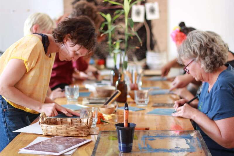 Oaxaca de Juarez: Art Printing Workshop with a Local Artist - The first stage: learning the story behind the image
