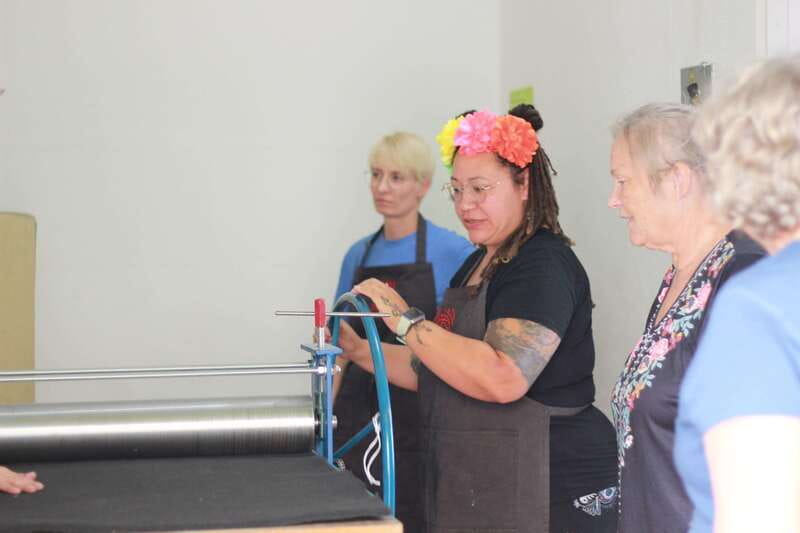 Oaxaca de Juarez: Art Printing Workshop with a Local Artist - Drawing and carving the woodblock