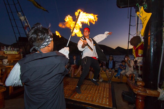 Pirate Ship Sunset Dinner and Show in Los Cabos - Open bar and party atmosphere