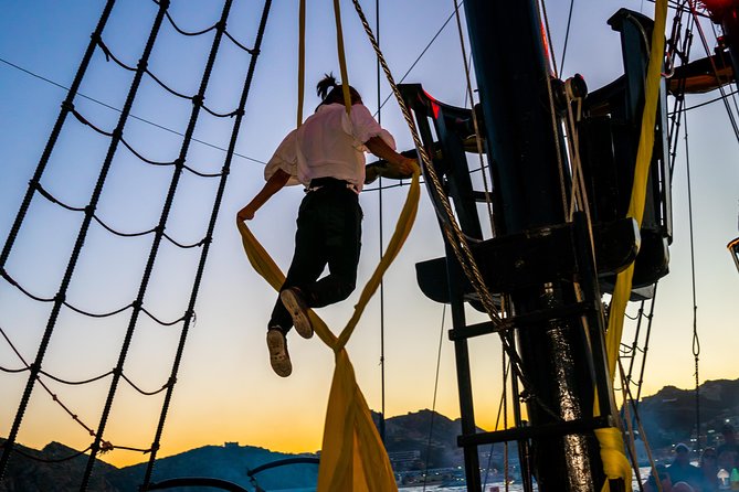 Pirate Ship Sunset Dinner and Show in Los Cabos - Rough water, seating, and comfort
