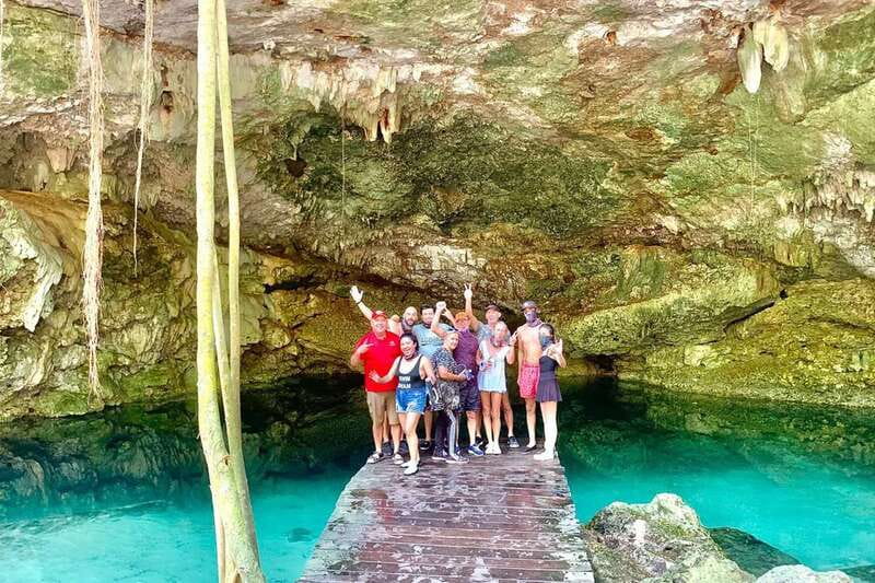 Playa Del Carmen: Cenote & Mayan Village Tour by Buggy - A private cenote for swimming and cooling off