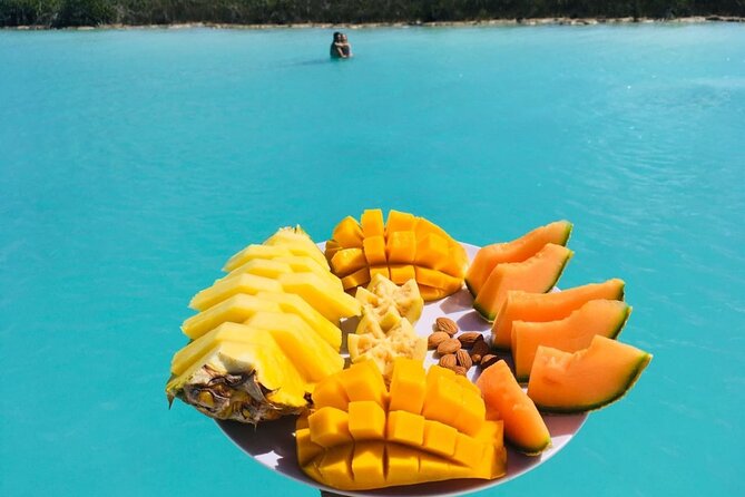 Pontoon Tour - Visit the Pirate Channel, Cenotes and Islands. - Cruising the Lake of Seven Colors